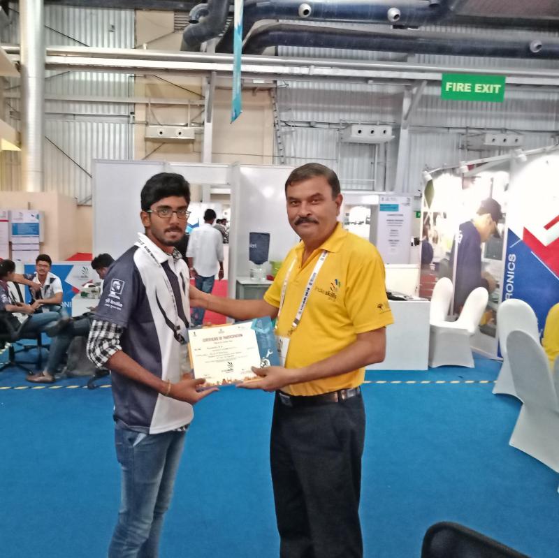 India Skills 2018 – State & Regional Level Winner